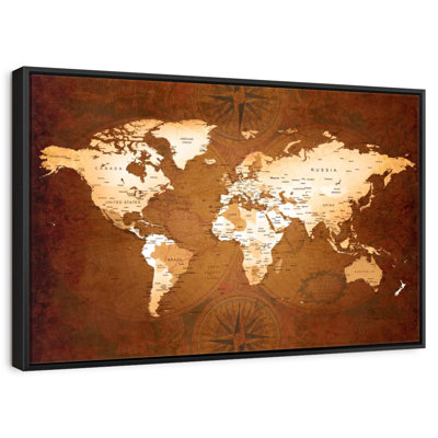 Carte du monde rare Aliaz