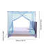 Moustiquaire de tente pour lit à ouverture latérale d'un côté Filet de rideau pour décoration de chambre à coucher pour lit simple sans cadre de lit-131150981