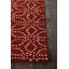 Tapis contemporain en laine touffeté à la main Stella - rouge / blanc-81815420