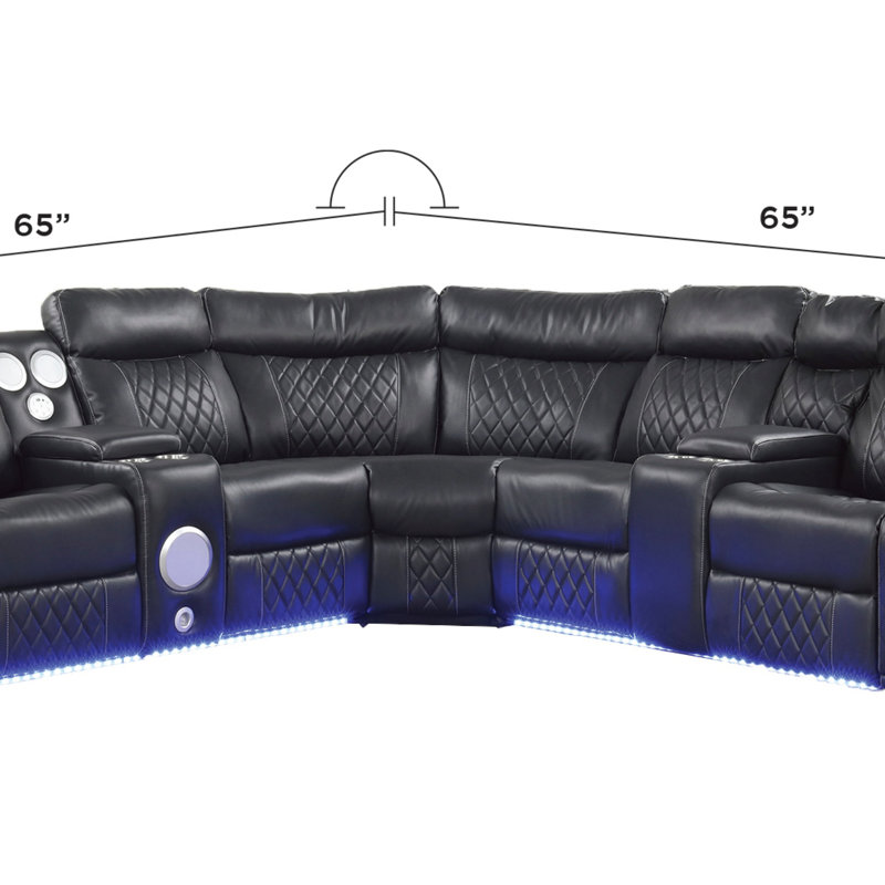 Canapé modulaire inclinable électrique Lacrosse
