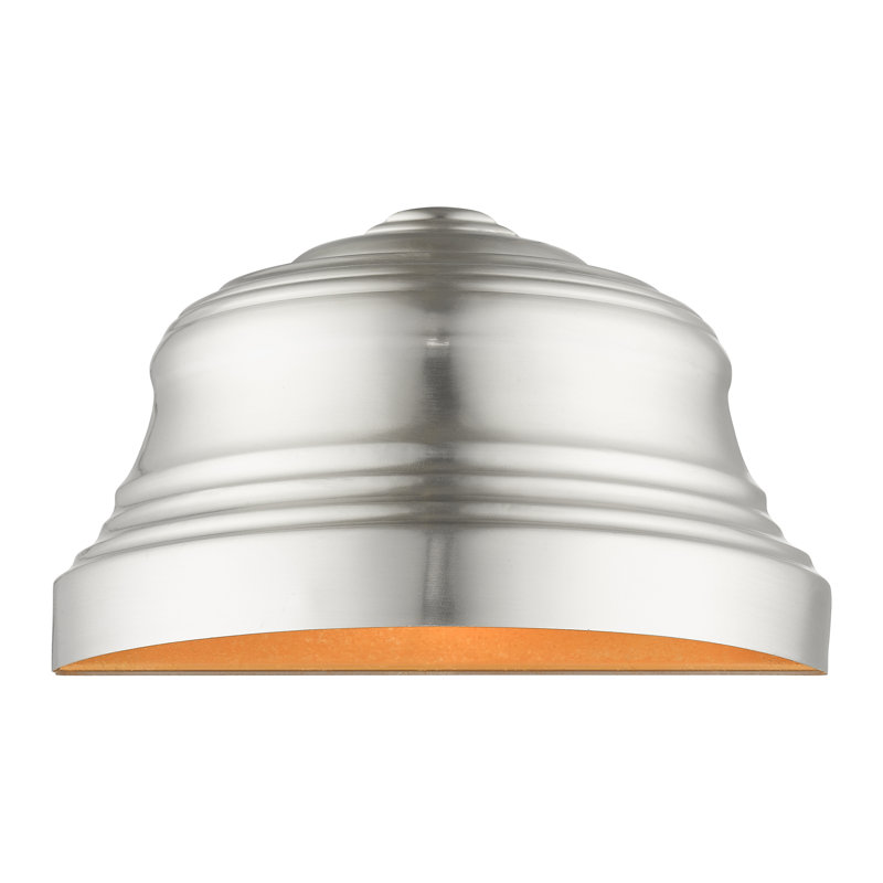 Schebel Flush Mounted Sconce, Brushed Nickel