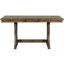 Ensemble de table de salle à manger Mid-Century en bois massif 7 pièces avec tables rembourrées