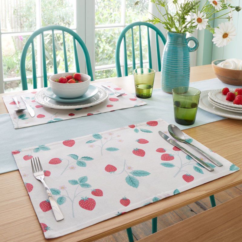 Strawberry Garden Placemat Pack of 4