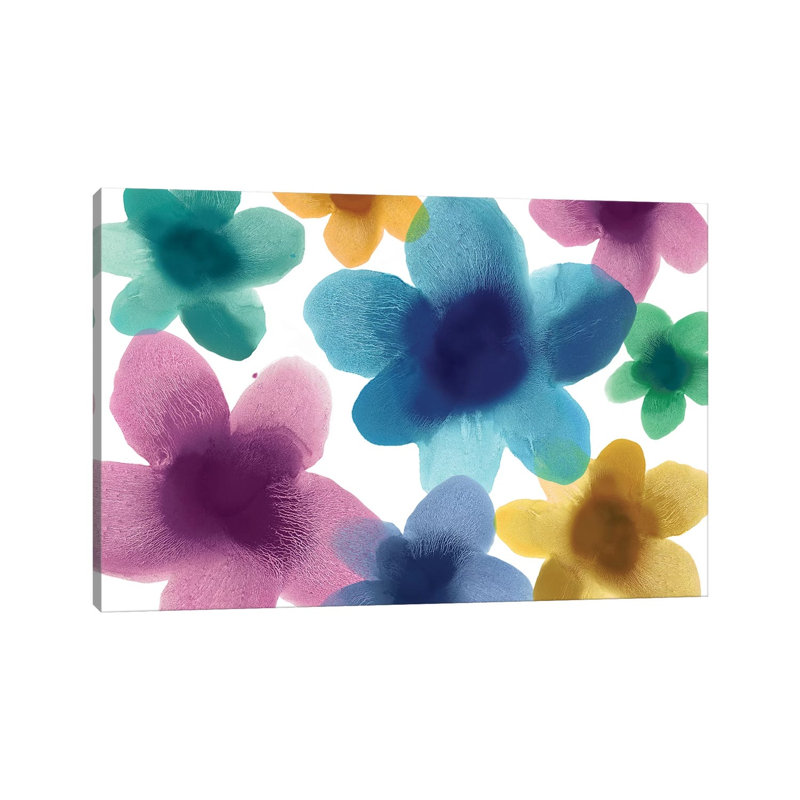 Floral Blooms IX by Hannah Carlson - Wrapped Canvas Painting, 20.32 cm H x 30.48 cm W