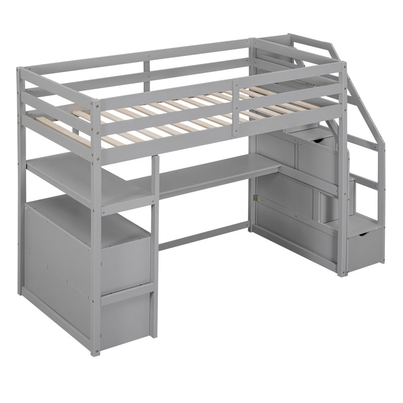 Jamariea Bed, Gray, Twin