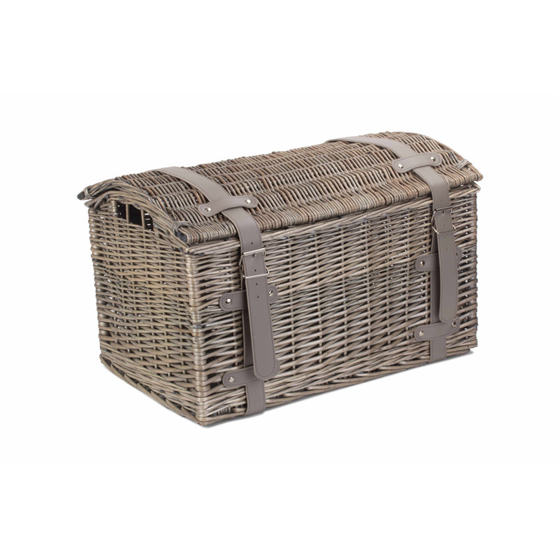 Wicker Small Domed Storage Hamper, 35cm H x 46cm W x 56cm D