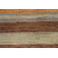 Tapis beige / gris en laine noué à la main de conception unique 2 pi 2 po x 3 pi New Age
