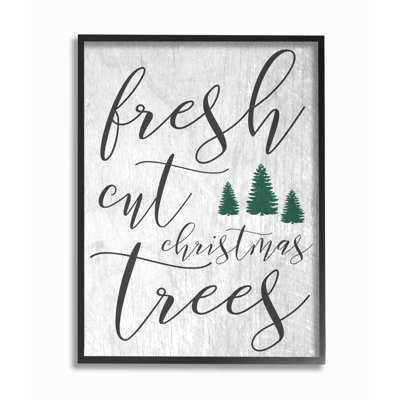 Fennelly «Fresh Cut Christmas Trees», art textuel brun clair