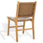 Chaise en cuir tissé d'Yvona-680503943