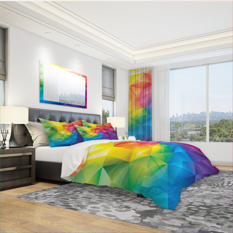 Design Art Modern & Contemporary Geometric Shapes Duvet Cover Set