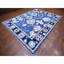 9'x11'7" Sapphire Blue Hand Knotted Afghan Angora Oushak Soft Wool Rug F9128DADFC9D4780A25BE7B4B8061EB3