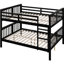 Lit double superposé au-dessus de la chambre à coucher, couleur, structure de lit en pin massif, caractéristiques comme la main courante et la rambarde, peut être divisé en deux lits individuels Chambre d'amis dans le ton