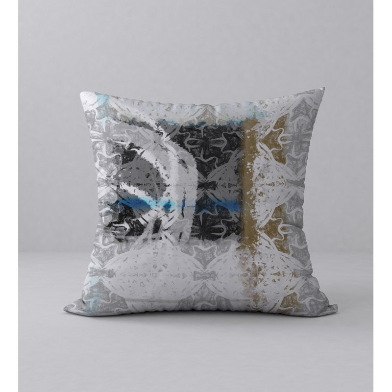 Housse de coussin carrée transparente et scintillante, 18" x 18"