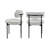 Joubert Round Dining Set, Trestle Dining Table With Boucle Chairs-1218174713-1218174711