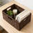 Wicker Storage Baskets With Handles, Waterproof Woven Organizer Bins For Shelves, Durable Plastic Rattan Design For Pantry, Bathroom, And Home Decor-967276382