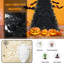 Arbre de Noël en pin noir 72 po avec 250 lumières DEL Costway