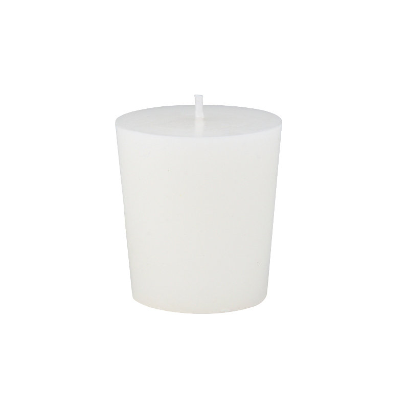 Bougie votive citronnelle, Blanc