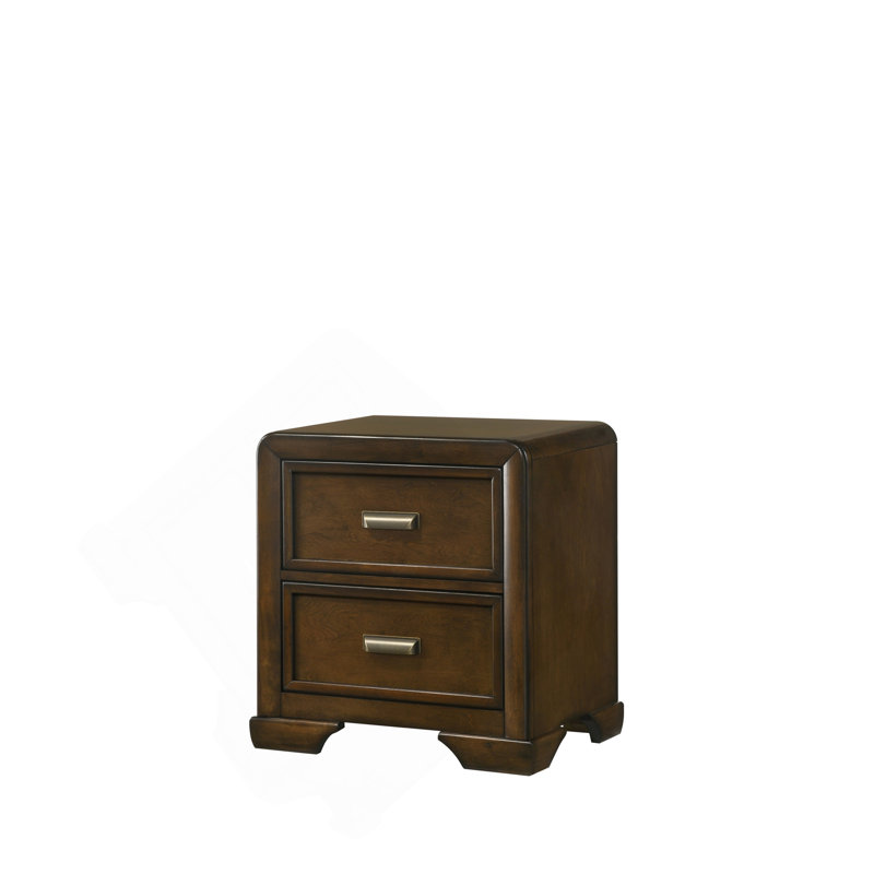 Table de chevet 1 pièce 2 tiroirs de style contemporain