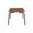 Contemporary Walnut Dining Table with Bent Legs