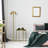 2-Light Matte Brass Floor Lamp, Double On/Off Pull Chain