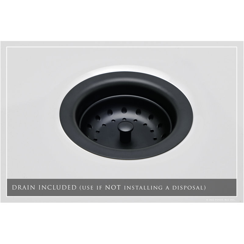 Luxury Solid Fireclay Farmhouse Sink, Matte Black Accessories