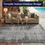 Tapis intérieur gris anthracite abstrait L chariot-1021123247