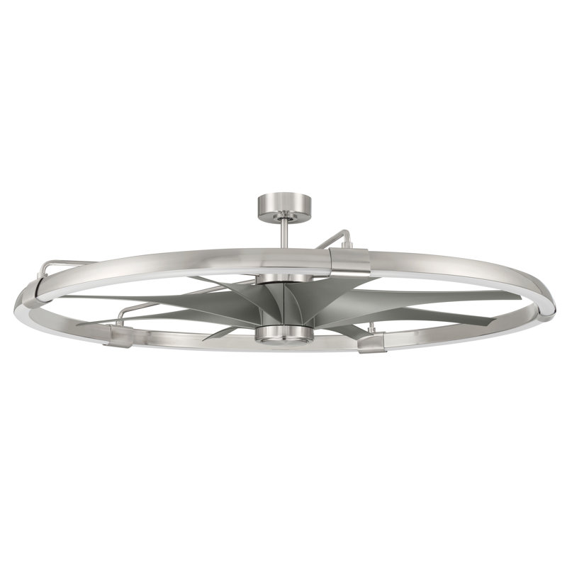 Axel 57" 8 - Blade LED Smart Standard Ceiling Fan with Remote Control and Light Kit Included