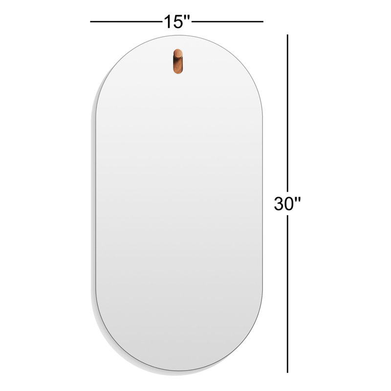 Hang 1 Capsule Beveled Wall Mirror