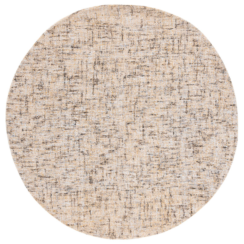 Banneker Abstract Hand Tufted Performance Rug, Round 6'