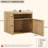 23'' Nightstand with Charging Station, Bedside Table with Storage and Open Shelves-1078121960