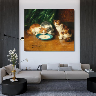 "Qu'est-ce que c'est alors" par Arthur-Alfred Brunel De Neuville - Art sur toile tendue avec châssis