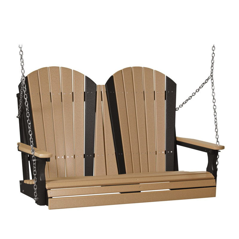 Balançoire porche adirondack Broemmel, Cèdre/noir