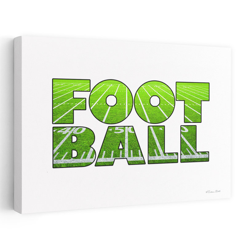 Football Art contemporain, H 24 po x l 36 po