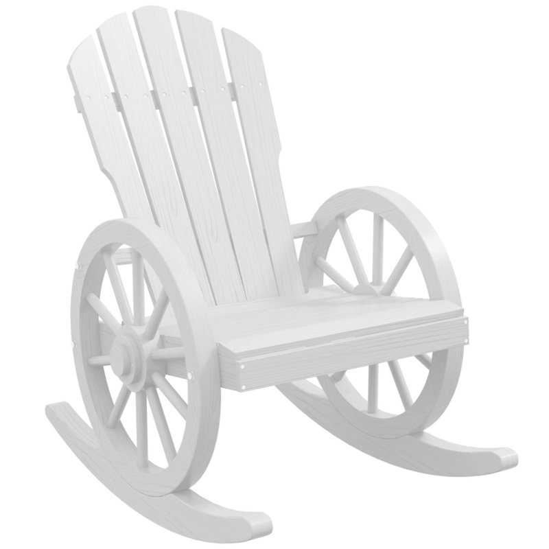Chaise berçante en bois