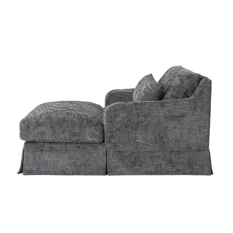 Canapé-lit en chenille, Gris