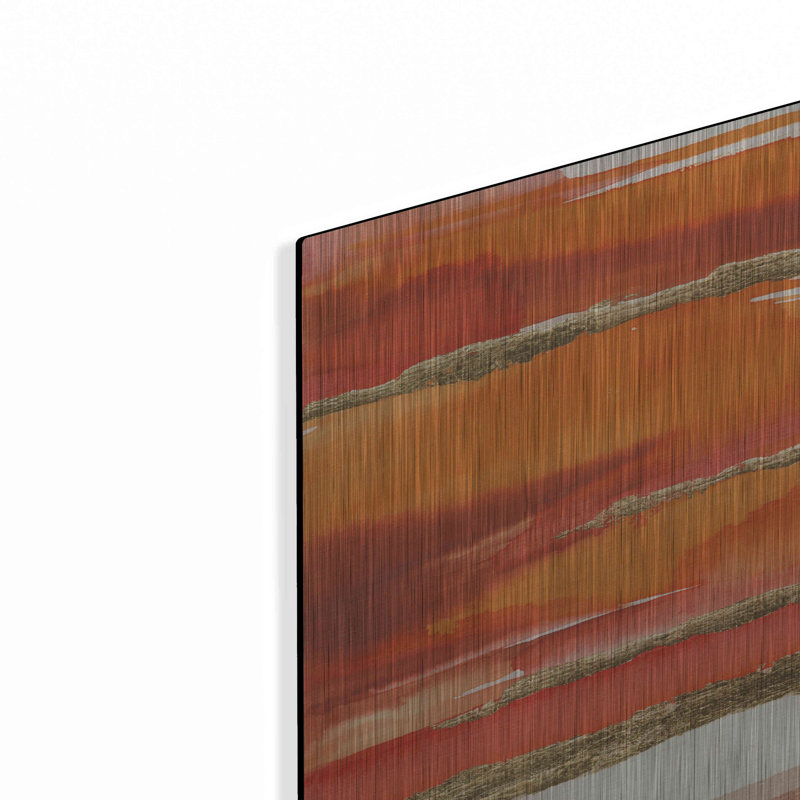 Brayden Studio 'Gilded Mandarin II' by Chris Paschke, Metal Wall Art, 12" H x 12" W