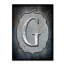« letter g », art textuel sur toile tendue-21938893