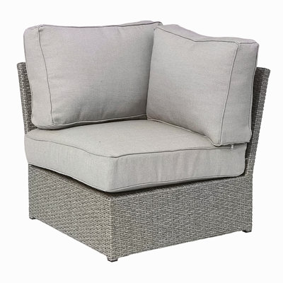 Shick Fully Assembled Corner Wedge Patio Chair With Cushions