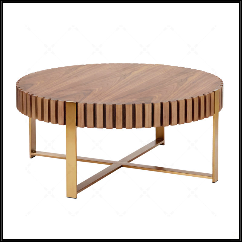 Table basse moderne Modern Handcraft, Noyer