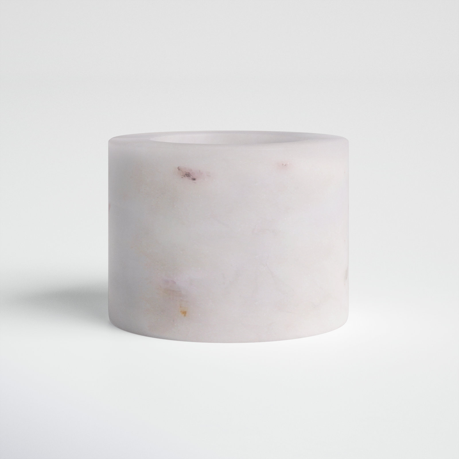 Matheson Genuine Marble Votive Holder, White