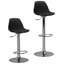 Swivel Upholstered Adjustable Height Counter Stool with Metal Frame-25243736