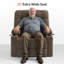 Fauteuil inclinable électrique de 26 po de largeur avec siège chauffant à deux positions, position infinie, revêtement en tissu-923505041