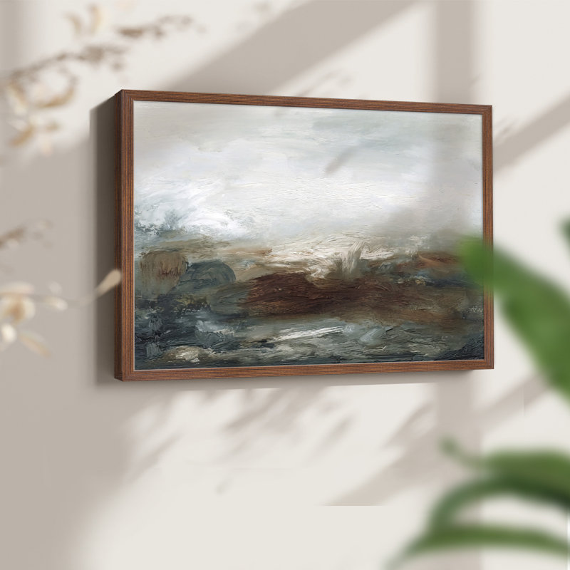 Lingering Light IV - Reproduction encadrée - réarmable, H 16 po x l 20 po, Noyer