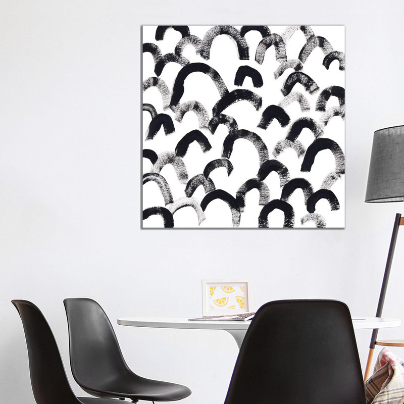 Onyx Code I by June Erica Vess - Wrapped Canvas Painting, 93.98 cm H x 93.98 cm W x 1.91 cm D