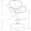Marana - Tabouret de bar pivotant en bois cintré - Blanc