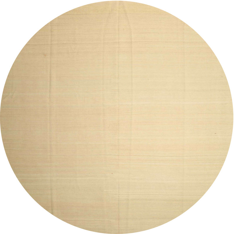 Surface beige contemporaine tapis, Rond 5 pi