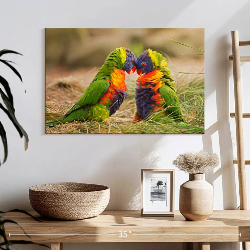 Rainbow Lorikeet Mates, 30" H x 45" W