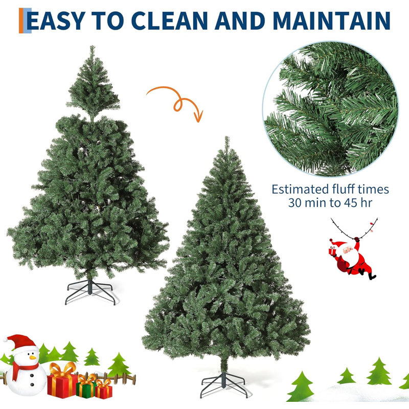 Lighted Artificial Christmas Tree, 2.4' H