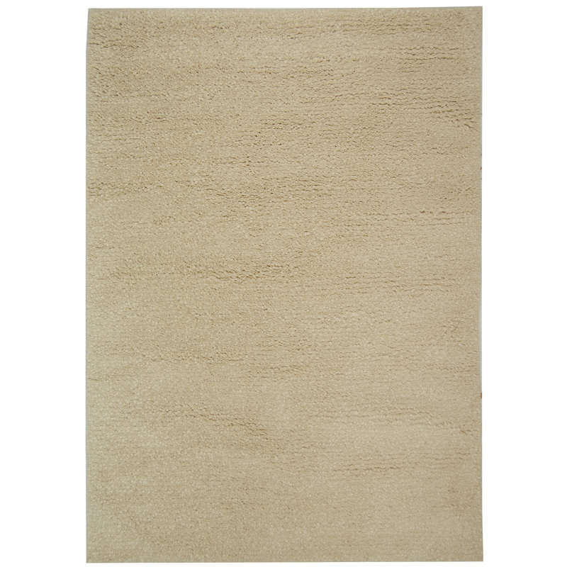 Tapis blanc / beige en laine Delane, Rectangle 4 pi x 6 pi