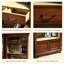 Vaisselier moderne en bois massif brun-1016336676